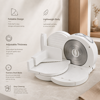 Machine à trancher les aliments électrique professionnelle 150W pour la viande, le pain, le fromage et l'utilisation en cuisine, fabricant direct d'usine