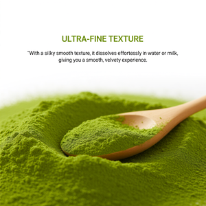 การเก็บเกี่ยวครั้งแรกได้รับการรับรองมาตรฐาน USDA ชาเขียวอินทรีย์ผงชาเขียวมัทฉะที่อุดมไปด้วยรสชาติ100% มังสวิรัติไม่มีฟิลเลอร์ - Product Image 4