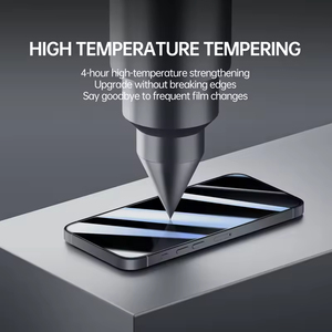 Protection d'écran en verre trempé anti-espionnage 3 en 1, protection complète, dureté 9H, pour objectif d'appareil photo, compatible avec les modèles 17/16/15 Pro - Product Image 6