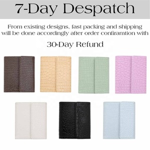 A7 Croc Cuadernos <span class=keywords><strong>forrados</strong></span> de cuero de tapa dura con caja de bolígrafos Juegos de regalo para la escuela Vacaciones universitarias Diario perfecto para uso de tarjeta de crédito - Product Image 4