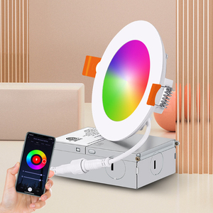 ไฟดาวน์ไลท์ LED อัจฉริยะ RGBCW ควบคุมผ่านแอพพลิเคชั่น  แผงไฟ LED บางเฉียบ ขนาด 4 นิ้ว 6 นิ้ว - Product Image 1
