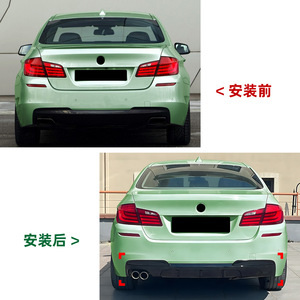 สปอยเลอร์หลัง Amp-Z สำหรับรถบีเอ็มดับเบิลยู ซีรีส์ 5 รุ่น F10 F11 M Sport MP สีดำเงา ลายคาร์บอนไฟเบอร์ ผิวด้าน - Product Image 3