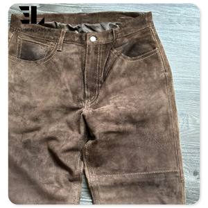 <span class=keywords><strong>Pantaloni</strong></span> da <span class=keywords><strong>uomo</strong></span> <span class=keywords><strong>pantaloni</strong></span> Casual in finta pelle scamosciata a gamba dritta <span class=keywords><strong>pantaloni</strong></span> da <span class=keywords><strong>uomo</strong></span> - Product Image 4