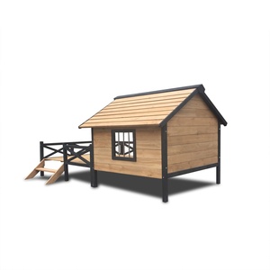 Venta al por mayor de la fábrica respetuoso del medio ambiente de casa de perro de madera barato perreras exterior - Product Image 3