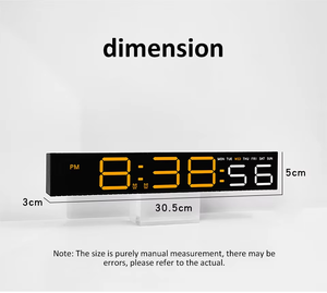 <span class=keywords><strong>Sveglia</strong></span> Digitale LED con Barra Luminosa Ritmica, Orologio da Tavolo Colorato, 3 Livelli di Luminosità Regolabile, Orologio Elettronico RGB Multicolore - Product Image 4