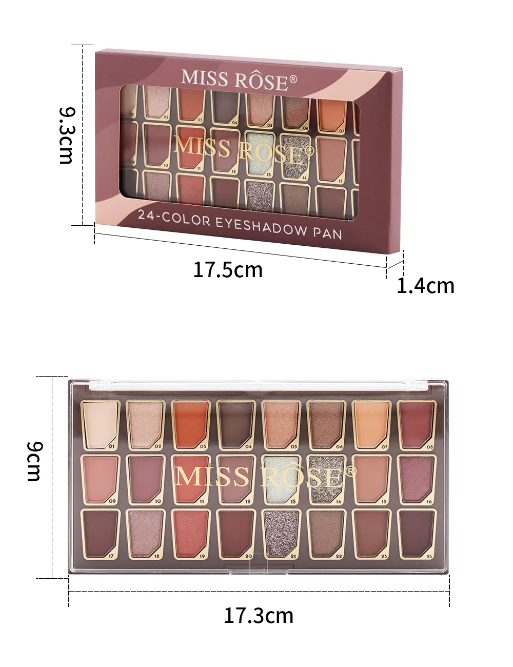 Ombre à paupières crème pailletée multichrome Palette de maquillage coréenne imperméable à l'eau pour les femmes Yeux brillants Outils cosmétiques Colorrose