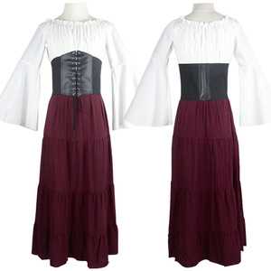 Yi Xiaoyi Victorian Long Dress Women's Renaissance Medieval Costume Long Sleeve Full Length Adult Size - Product Image 4