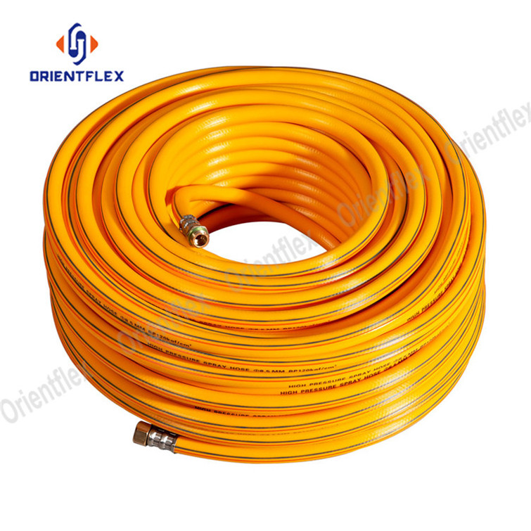 5/16 8.5mm 3 layers PVC high pressure korea spray hose high burst pressure spray hose