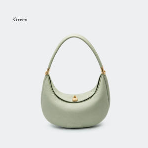 Sac à main mini tendance de haute qualité 2026 avec bandoulière en cuir pleine fleur demi-lune - Product Image 5