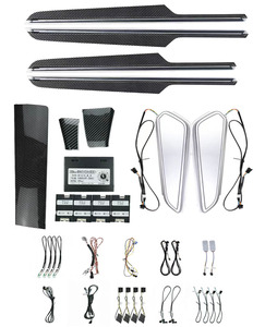 Per <span class=keywords><strong>Porsche</strong></span> <span class=keywords><strong>Macan</strong></span> 2014-2025 Luci a LED 64 Colori Kit Luce Ambiente Auto Pannello Porta Illuminato Illuminazione Decorativa d'Atmosfera - Product Image 3