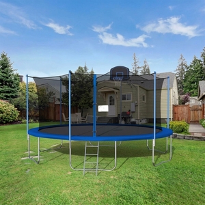 Zoshine, fournisseur chinois, <span class=keywords><strong>trampoline</strong></span> à bungee extérieur pas cher pour le fitness, <span class=keywords><strong>avec</strong></span> <span class=keywords><strong>filet</strong></span> de sécurité intérieur et échelle, en vente - Product Image 1