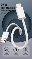 Kabel Data Pengisian Cepat LDNIO LS901 1m 25W USB Tipe C, Kabel Pengisi Daya Tipe C, Kabel Data Pengisi Daya Cepat USB-C