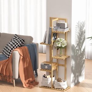 Support à plantes Laiensia à 5 niveaux et 6 pots, finition peinte, utilisation intérieure/extérieure, support <span class=keywords><strong>pour</strong></span> plusieurs pots <span class=keywords><strong>de</strong></span> fleurs <span class=keywords><strong>pour</strong></span> patio, <span class=keywords><strong>jardin</strong></span>, etc. - Product Image 2