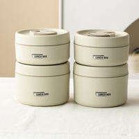 Boîte à lunch isotherme en acier inoxydable 304, style japonais, double couvercle, compatible micro-ondes, chauffable, pour étudiants et employés de bureau