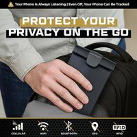 Pochette de protection magnétique anti-ondes Faraday pour téléphones et télécommandes, support GPS de haute qualité