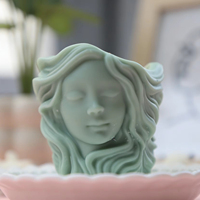 Collection de moules à bougies en silicone 3D sculpturale en gros : Fée, Déesse, Tulipe et Relief architectural pour kits de fabrication de bougies DIY