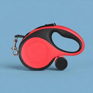 8 Meter Luxury Personalized Red/Black Dual Tone Durable Retractable <b>Dog</b> Leash Quick Release <b>Poop</b> <b>Bag</b> <b>Holder</b> 50kg <b>Dog</b> Wholesale - Product Image 1
