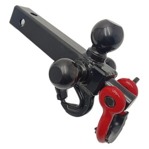 Accesorios Modificados para Auto y RV Hebilla Desmontable Rotación de 360 Grados <span class=keywords><strong>Enganche</strong></span> de <span class=keywords><strong>Remolque</strong></span> Brazo de Tres Bolas Gancho de Arrastre Conector de <span class=keywords><strong>Remolque</strong></span> - Product Image 1