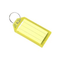 Tag Kunci Plastik Warna-warni dengan Label yang Dapat Diganti, Penanda ID Gantungan Kunci untuk Kantor Hotel, Grosir dalam Jumlah Besar