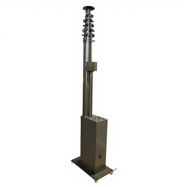 Steel Towers Design 18m Mobile Antenna Telescopic Mas