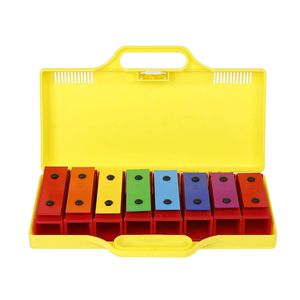 Xylophone Orff 8 tons, instrument de percussion, aide pédagogique musicale pour l'éveil, piano portable en plaque d'aluminium - Product Image 2