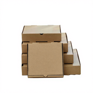 Caixa de Pizza de Papel Kraft Corrugado Descartável Personalizada Biodegradável Reciclável com Logo Impresso para Embalagem de Alimentos - Product Image 4