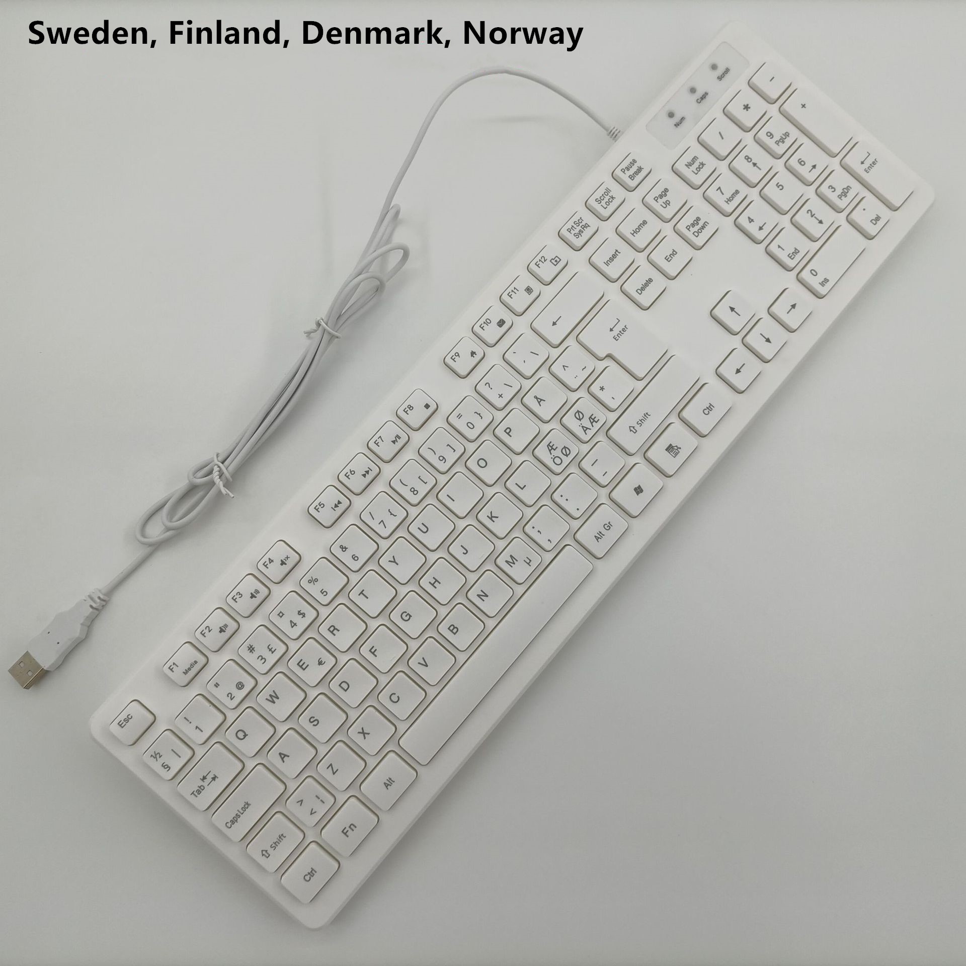 Suède, Finlande, Danemark, Norvège Blanc