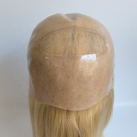 Cheveux Vierges Élégants Cheveux Humains Blonde 613 Transparente Toute Peau Fine PU Full Lace Perruque