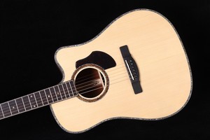 Guitare acoustique Dreadnought entièrement massive, épicéa et acajou, finition brillante, frettes rondes, directement de l'usine, excellent rapport qualité-prix - Product Image 3