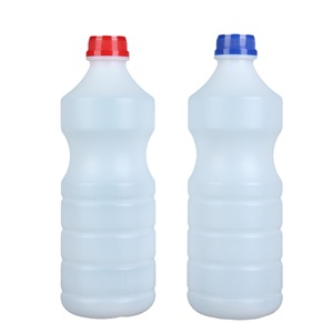 Bouteille en plastique pour boissons 1L 1.25L avec bouchon à vis, forme ronde, emballage pour vin et boissons - Product Image 5