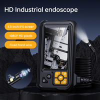 Endoscope industriel à double objectif KERUI, écran IPS 4,3 pouces, 1080P, caméra d'inspection de pipeline automatique, câble rigide fixe, boroscope IP67, 2000 mAh