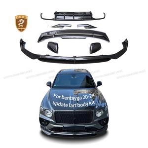 Auto-Styling Larte Bodykit für Bentley Bentayga 2020-24 Modell Frontlippe Heckdiffusor Dachflügel Spiegelabdeckung Trockenkarbon Karosserie-Kit - Product Image 3