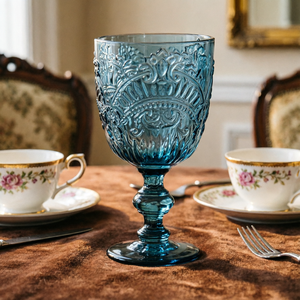 Verres à vin en verre coloré par pulvérisation de 12 <span class=keywords><strong>oz</strong></span>, design européen, gaufrés, fabriqués à <span class=keywords><strong>la</strong></span> machine, durables, pour les fêtes - Vente en gros, succès commercial - Product Image 6