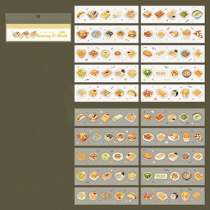 20 <b>Sheets</b> Per Pack Food-Themed Decorative Paper <b>Stickers</b> Rectangular Self-Adhesive Matte Varnishing For Home Decoration - Product Image 6