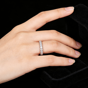 Anillo de Compromiso Bonito de Plata S925 Chapado en Oro de 14K con Diamante Cultivado en Laboratorio, Certificado, para Unisex, para Fiestas - Product Image 3