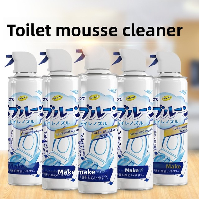 Eco-Friendly Toilet Foam Cleaner Spray Lemon Scent Cleans Deodorizes Removes Limescale Leaves Fresh Scent Powerful Cleanse 500ml