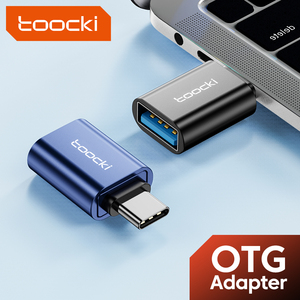 Toocki-Adaptador de conector usb a tipo c, adaptador otg macho a usb 3,0 a hembra - Product Image 2