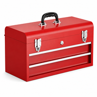 Armoire à outils portable en acier rouge de haute qualité Guanpin, avec serrure à clé, tiroir inférieur, style classique, vente en gros