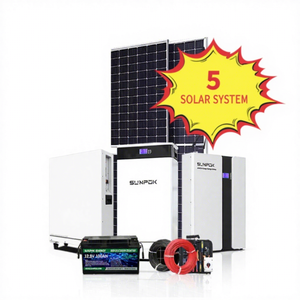Hybrid On Grid Off Grid Energy System Kit ForHome Batería recargable Lifepo4 3kw 15kw 30kw 50kw Sistema de energía solar industrial - Product Image 1