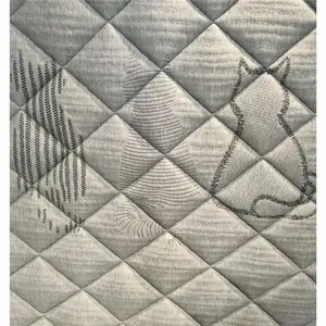 Tessuto materasso trapuntato di alta qualità 100 poliestere tela impermeabile libera moda bianca maglia cotone impermeabile 500M