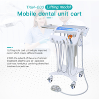 Nouveau design Chariot dentaire portable avec compresseur d'air et turbine, unité de turbine pour fauteuil dentaire, accessoires dentaires
