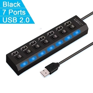 Hub <span class=keywords><strong>USB</strong></span> Type C haute vitesse 4/7 ports, adaptateur 2.0, séparateur multi-<span class=keywords><strong>USB</strong></span>, extension multiple avec interrupteur à LED pour PC portable - Product Image 3