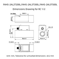 Débitmètre massique thermique pour gaz 0,5-500 L/min, capteur de débit numérique pour air, N2, O2, Ar, CO2, contrôleur de débit Modbus RS485 avec écran LCD