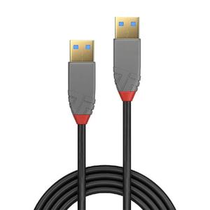 Câble USB 3.2 Gen 1 A de 3 m, couleur noir et gris ; idéal pour les transferts rapides de données et la connexion d'appareils. - Product Image 1