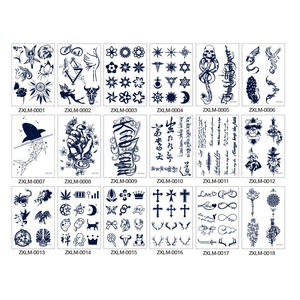 Personnalisé adulte <span class=keywords><strong>homme</strong></span> femme petite fleur étanche caractère chinois formes géométriques <span class=keywords><strong>image</strong></span> semi-permanent jus <span class=keywords><strong>tatouage</strong></span> autocollants - Product Image 3