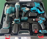 Kit d'outils professionnel SANJIANG 6 pièces 21V : Perceuse sans fil, Clé à chocs, Clés dynamométriques, Batterie au lithium personnalisable OEM