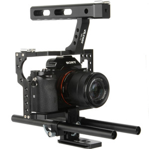 Viltrox 15mm tige <span class=keywords><strong>Rig</strong></span> DSLR caméra vidéo Cage stabilisateur poignée supérieure pour so Ny A9 A7II A7RII A7SII A6300 A6500/<span class=keywords><strong>GH4</strong></span>/EOS M5 - Product Image 2