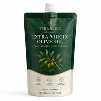 Pochette souple personnalisée en plastique avec bec verseur, emballage liquide en aluminium avec buse pour miel, sauces, boissons 100ml 250ml 500ml