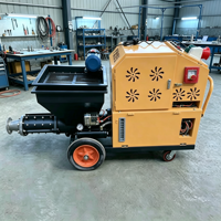 Machine à projeter du mortier compacte 220V, petite taille, 3-6m²/h, pour la rénovation de la maison et le nivellement des sols