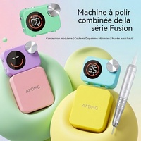 AMDMG Fraiseuse à Ongles Électrique Sans Fil 35000RPM Rechargeable pour Ongles en Acrylique et Gel, Salon et Domicile